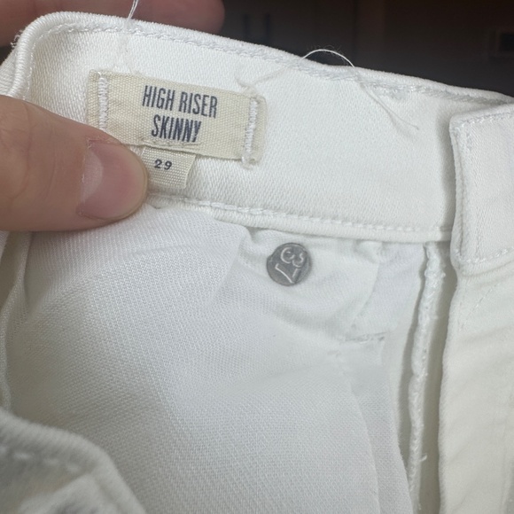 Madewell High Riser Skinny Jeans – White – Size 29 - Picture 3 of 3